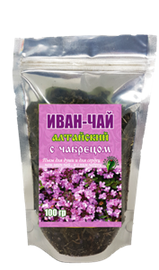 Иван-чай алтайский ферментированный с чабрецом, 100 гр