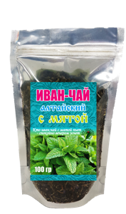 Иван-чай алтайский ферментированный с мятой, 100 гр